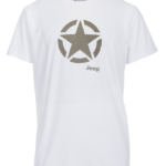 MAN T-SHIRT "Star" J6S Gr. M white/dusky green