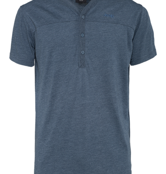 MAN GRANDAD NECK T-SHIRT SHORT SLEEVES J4W Gr.L Dark denim