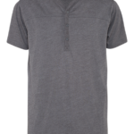 MAN GRANDAD NECK T-SHIRT SHORT SLEEVES J4W Gr.L Dark grey