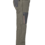 MAN TROUSERS W/ ZIPPED MESH POCKETS Gr.50 Dusky Green