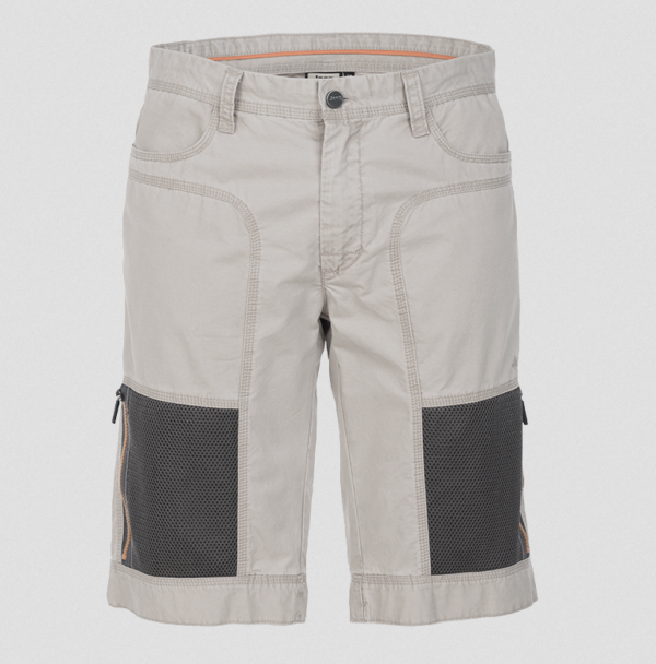 MAN SHORTS W/ ZIPPED MESH POCKETS Gr.50 Grey Dawn/Dark Grey