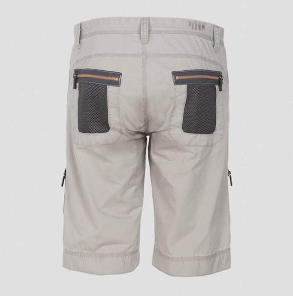 MAN SHORTS W/ ZIPPED MESH POCKETS Gr.50 Grey Dawn/Dark Grey