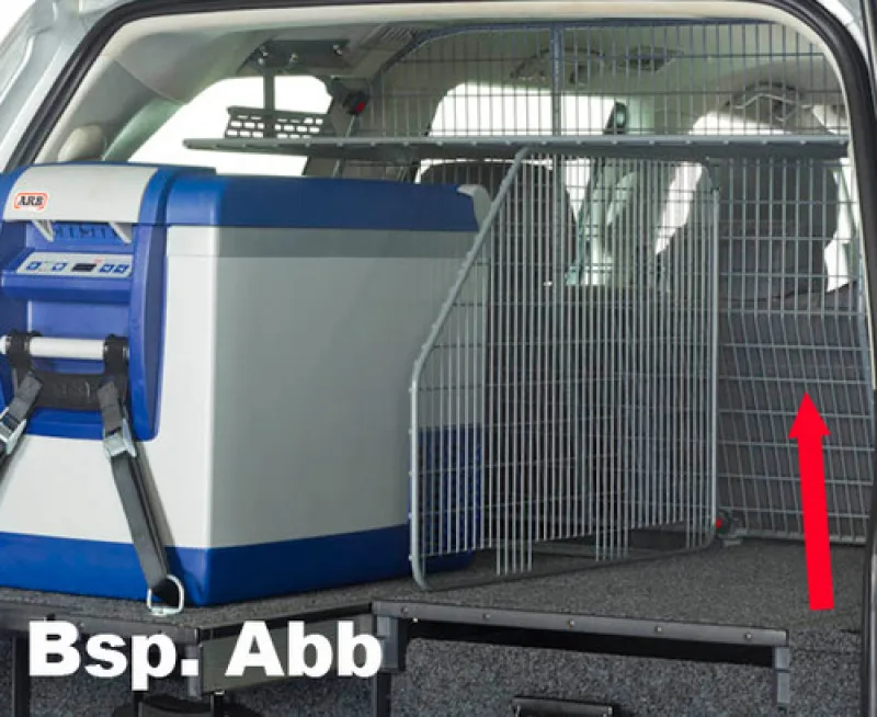 Montagestück für Ladeschutzgitter für Schubladen mit Auszug, links