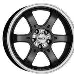 DOTZ-Alufelge Crunch 8x16 schwarz