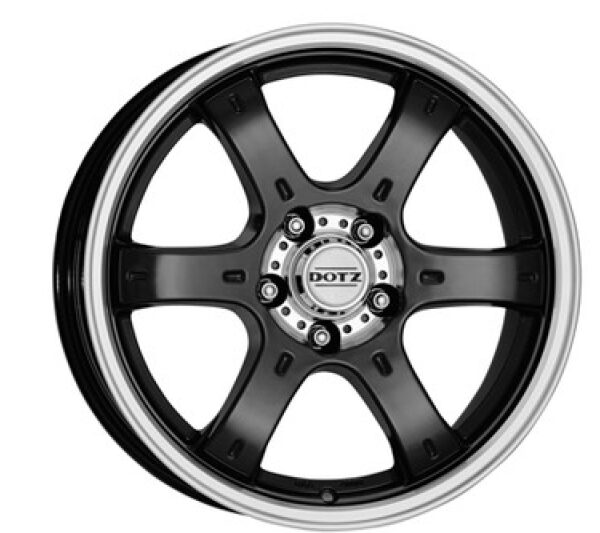 DOTZ-Alufelge Crunch 8x16 schwarz