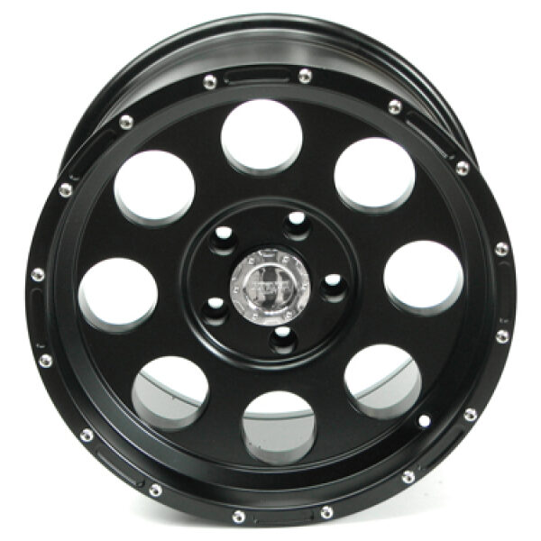 Dura Trail Alufelge schwarz 9x17 ET -16 mit TÜV-Gutachten - Wrangler JK 07-