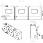 Front Runner abgeflachter Wassertank 50L