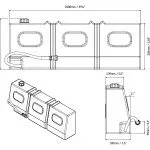 Front Runner abgeflachter Wassertank 50L