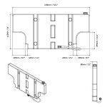 Front Runner aufrechtstehender Wassertank mit zwei Aussparungen - flach