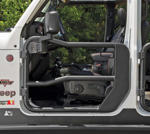 Rugged Ridge Front Tube Doors w. Mirrors; Halbtüren in Rohr-Optik vorne mit Spiegeln halter Wrangler JL 18-