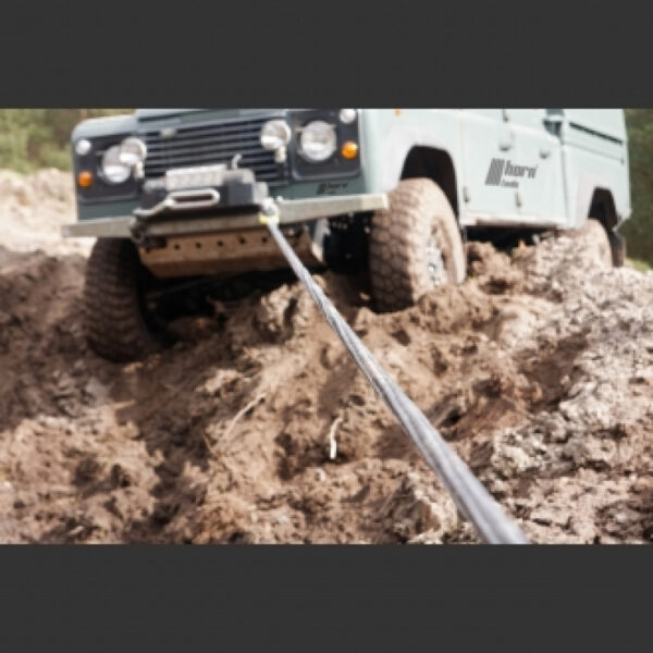 Bergeseil kinetisch 32mm x 6,5m 22to schwarz von horntools