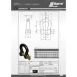 Bogen Schäkel G209 0,5 t E-galvanisiert 1/4 Bogenschäkel Offroad horntools