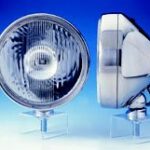 Edelstahlscheinwerfer Predator Blue Lens