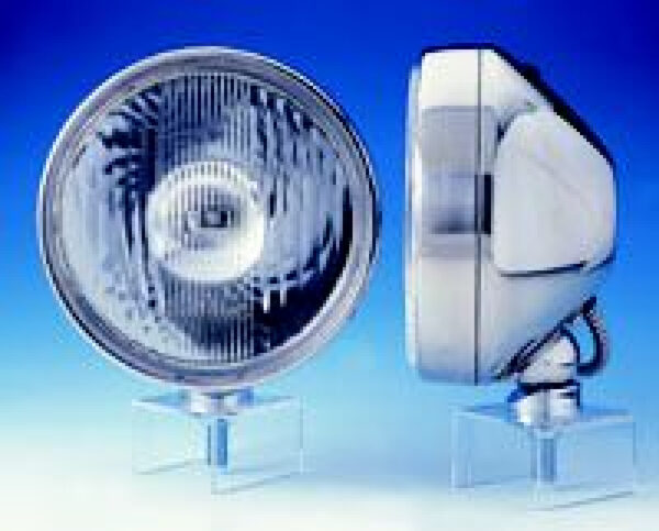 Edelstahlscheinwerfer Predator Blue Lens