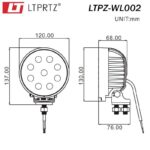 LIGHTPARTZ® LED Arbeitsscheinwerfer 27W 1700lm Combo Light 20° 60° 10-30V OFFROAD