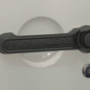 Rugged Ridge Elite Door Handle Inserts/ Türgriff Inlay Jeep Wrangler JK vierTürer BJ 07-18, schwarzes Aluminium