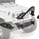 Width End Plates with Fog light XRC M.O.D - Wrangler JK 07 - 18