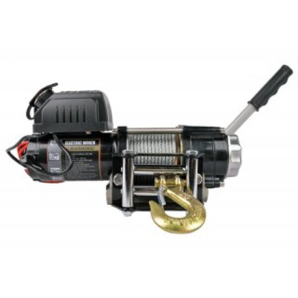 Seilwindensystem Anhängerwindenset für Anhängerkupplung NINJA 3500 1,6 t Stahlseil 12V inkl. Schnellverschluss für Jäger Jagd