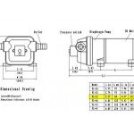 Überlauf-Wasserpumpe / 12.5L pro Minute