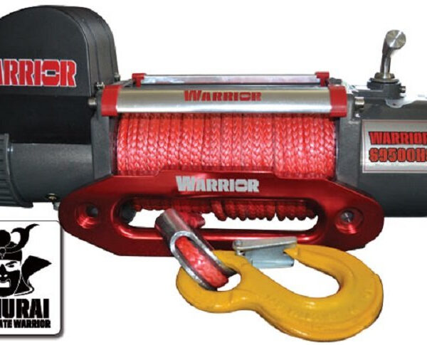 Elektrische Seilwinde Warrior Samurai S9500 4,3 t 12 V Kunststoffseil