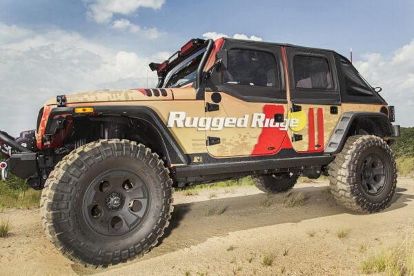 Rugged Ridge XHD Rock Sliders; Jeep JK 07-18 4-Türer